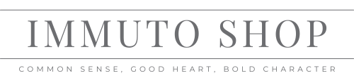 Immuto Shop - apparel for common sense, good hearted and bold people.